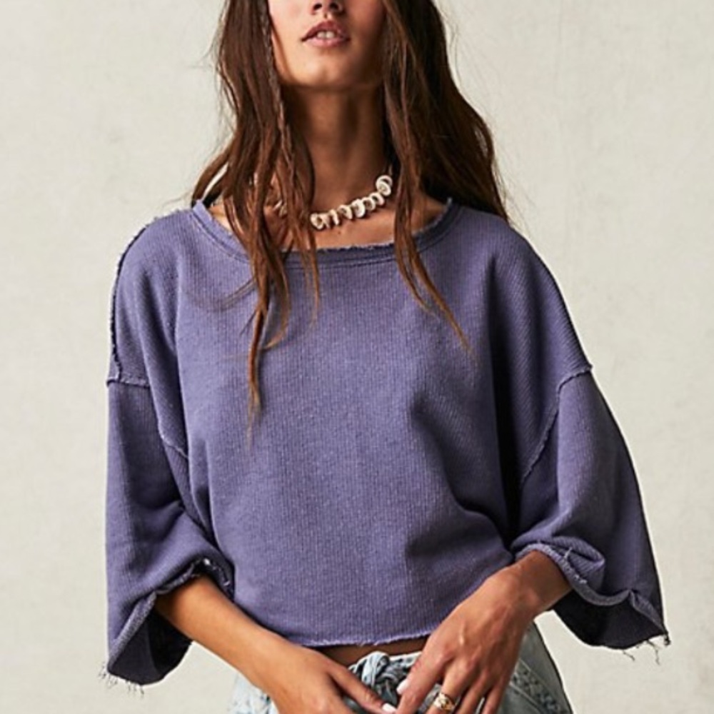 Free People Off My Mind Terry Tee